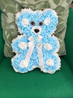 Everlasting foam rose bear