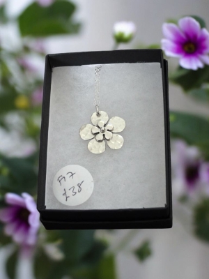 Sterling silver Flower necklace