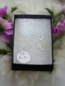 Sterling silver stud earrings